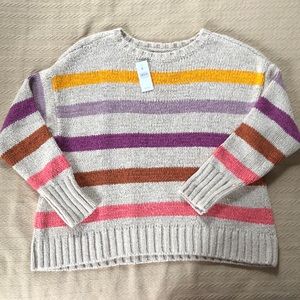 Lou & Grey LOFT chunky striped sweater - NWT - Large